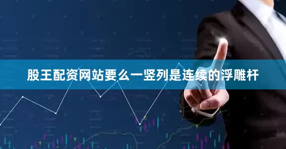 股王配资网站要么一竖列是连续的浮雕杆