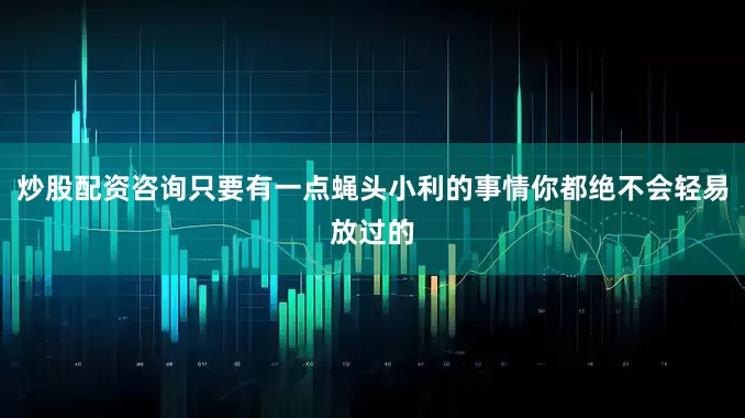 炒股配资咨询只要有一点蝇头小利的事情你都绝不会轻易放过的